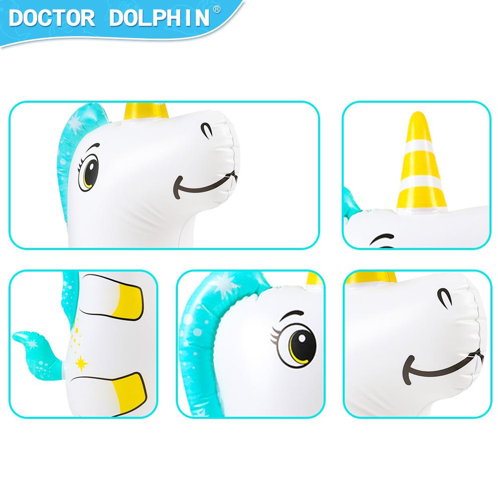 Doctor Dolphin Inflatable Unicorn Roly-poly Toy Children's Toys Thickened PVC Cartoon Toys Roly-poly Toy Children's Toys