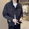 Tooling Jacket Men's Spring and Autumn 2025 New Ruffian Handsome Trendy Brand Stand-up Collar Casual Jacket Spring Top
