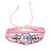 Melanie Martinez Crybaby Braccialetto in Pelle Rosa Cabochon in Vetro Modello Copertina Album Pop Music Braccialetto in Pelle Gioiello Regalo per Fan