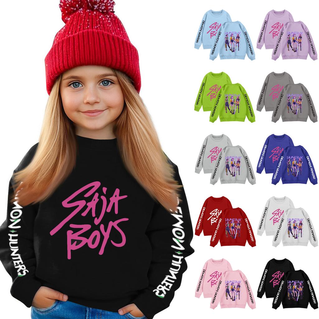 Kids Sweatshirt Boys Girls Crewneck Sports Sweatshirt Casual Pullover Sweatshirt Sports Shirt