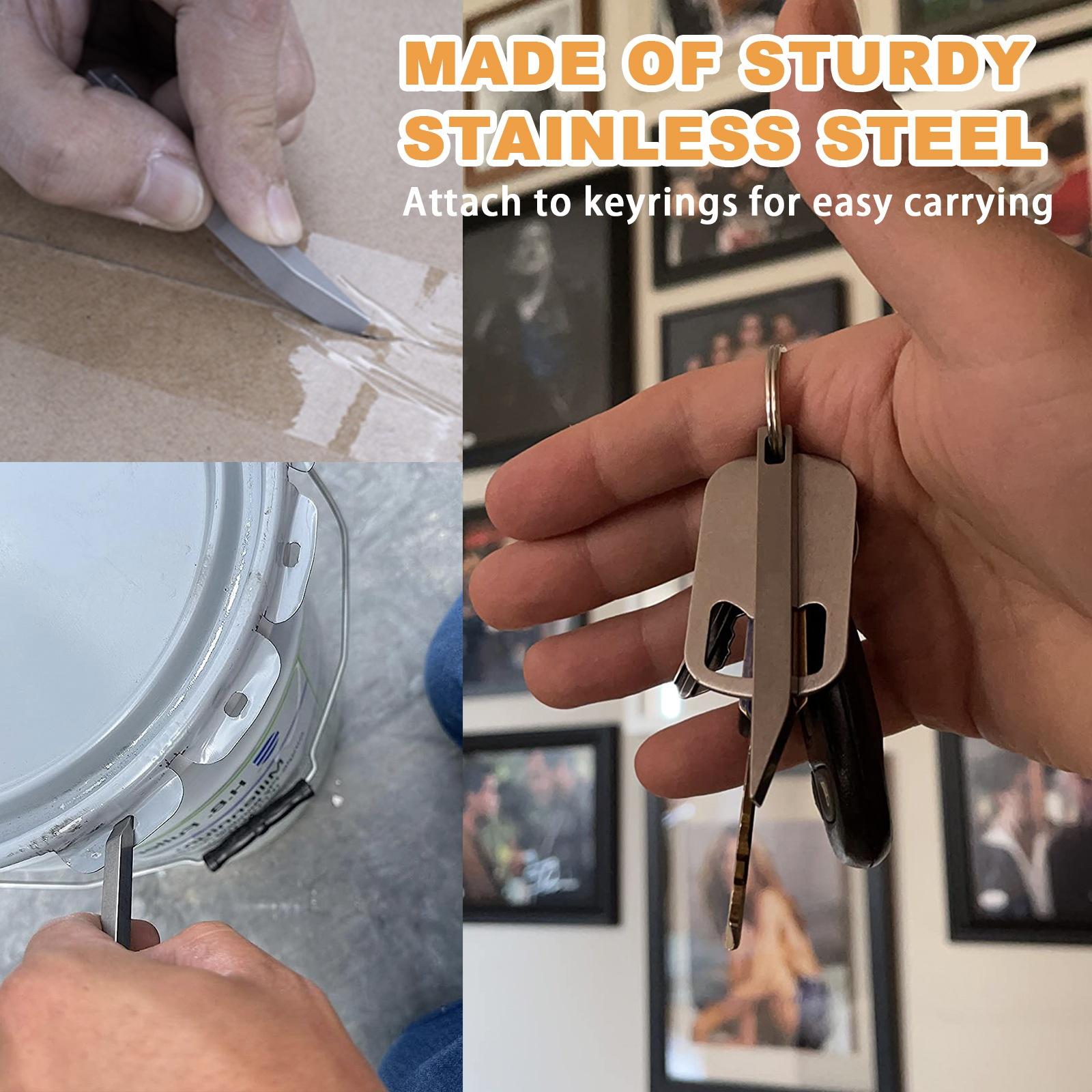 

Кишеньковий ніж Mighty Bar і відкривачка для пляшок - Міцна нержавіюча сталь, брелок, EDC мультитул для щоденного носіння one size