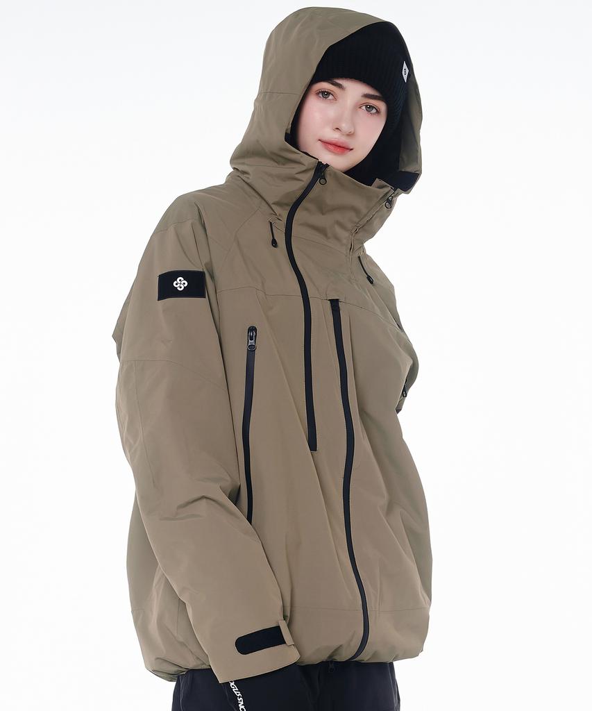 Doll Outerwear 2425 Ricca Snowboard Anorak Jacket Khaki Unisex