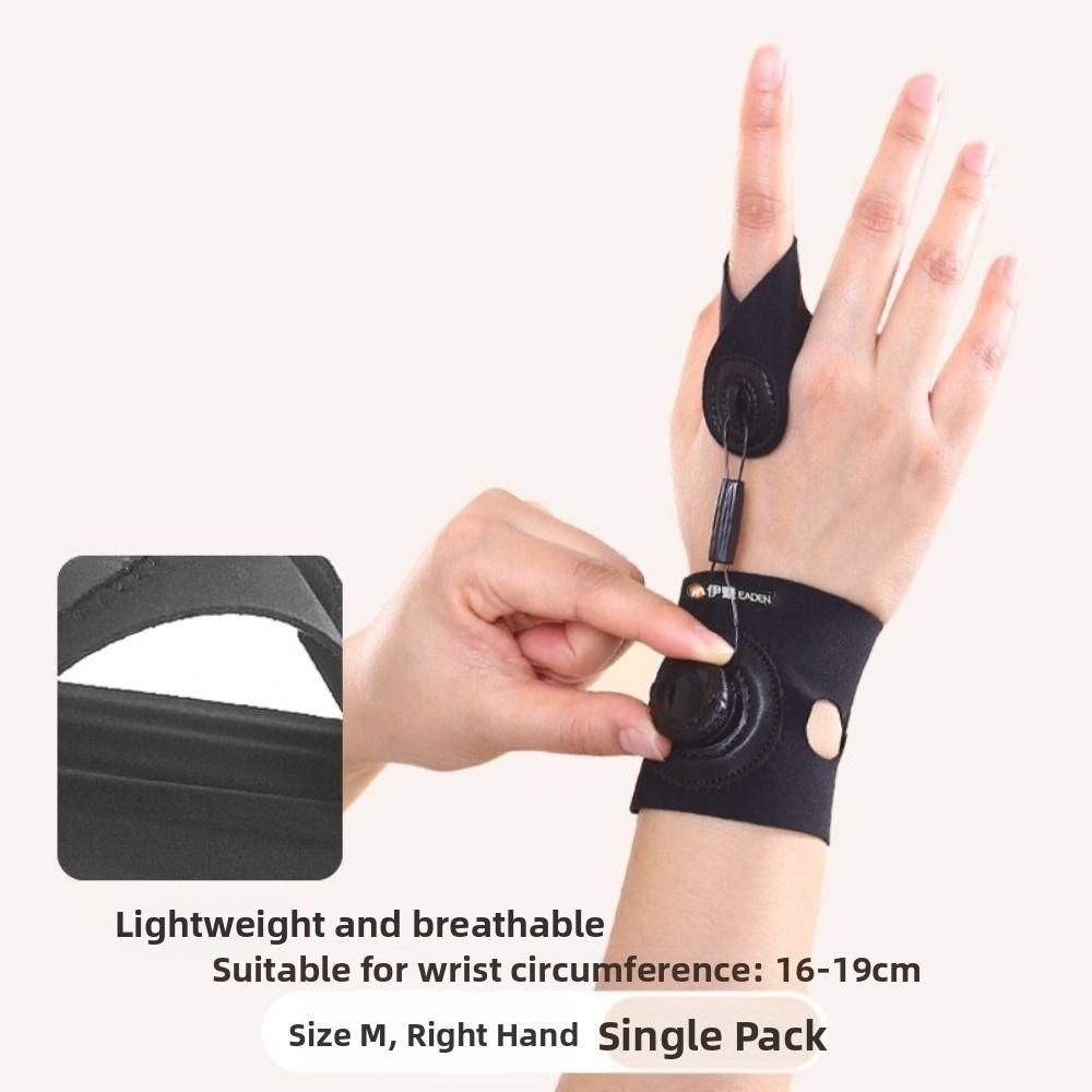 

Traction Finger Fixing Straightener Breathable Finger Trainer Splint Orthopedic Support M Right