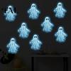DIY Ghost Scene Wall Murals Luminous Stickers for Halloween Decoration, Glow in The Dark PVC Decals Indoor Outdoor Glass Door Windows And