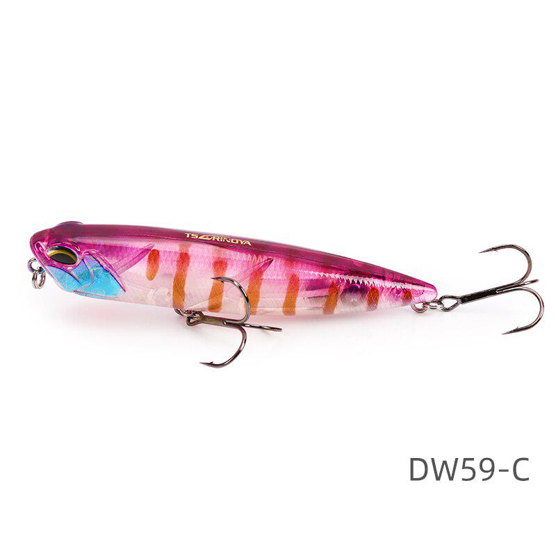 Plovoucí vodní tužka na vrhání na dálku 85 mm/10,5 g Rybářská návnada Tužka s umělou návnadou Bass Bait Snakehead Lure