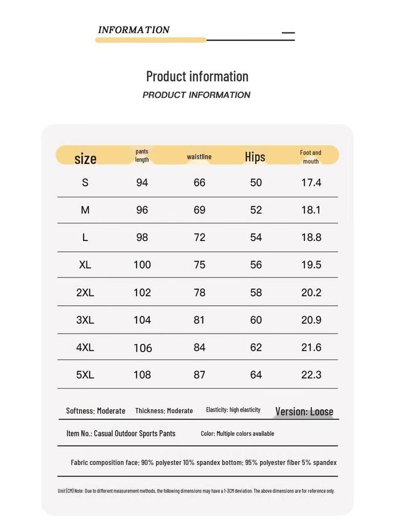 JEEP SPIRIT Men's Loose-Fit Casual Cuffed Cargo Sweatpants