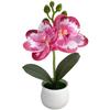 Wedding Centerpiece Artificial Orchid Lifelike Simulation Plastic Construction Low Maintenance Decoration Yellow