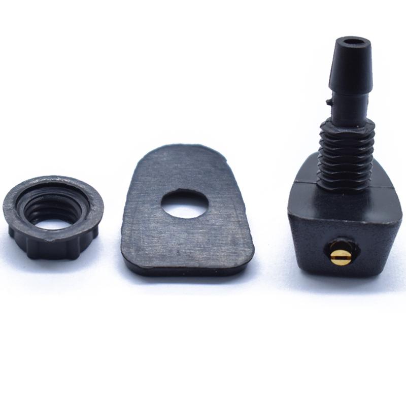 Erick s Wiper Universal Front Windshield Wiper Washer Jet Nozzle Screw Nut Type Jet Nozzles Fan Spout Cover Water Outlet Nozzle