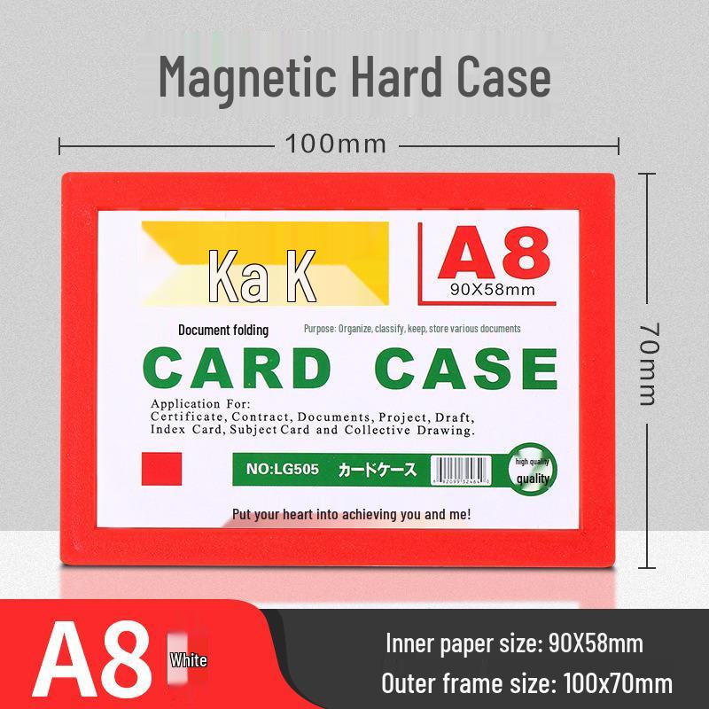 Kashi Magnetic Signboard: A-type Strong Magnetic Label for Shelves & Cabinets, with Buckle Feature