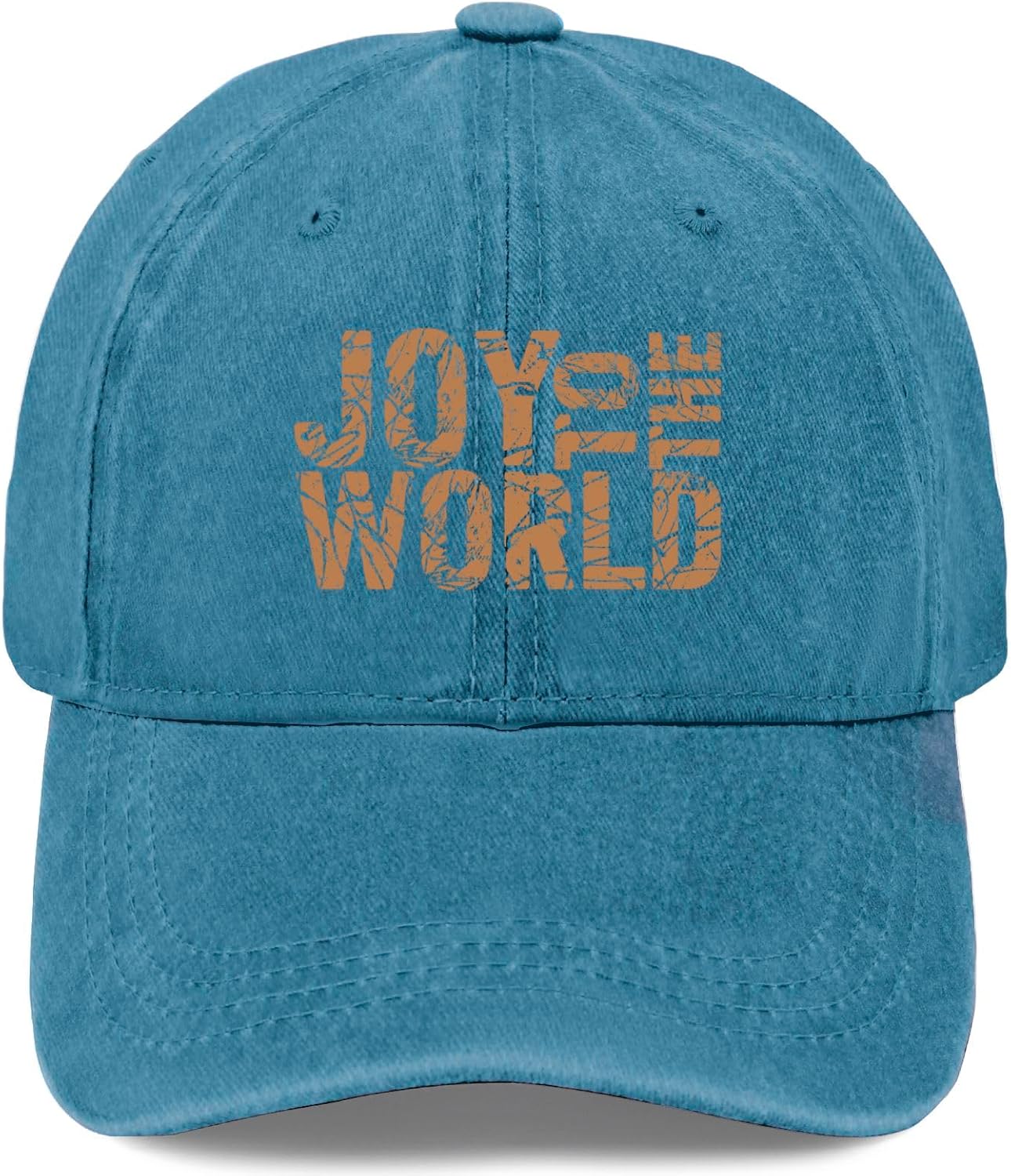 Кепка бейсболка с принтом  Joy to The World , винтажная, стилизованная под потертую, из полиэстера, повседневная, для взрослых One Size