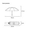 YUHANG Large UV Protection Tri-Fold Sun & Rain Umbrella