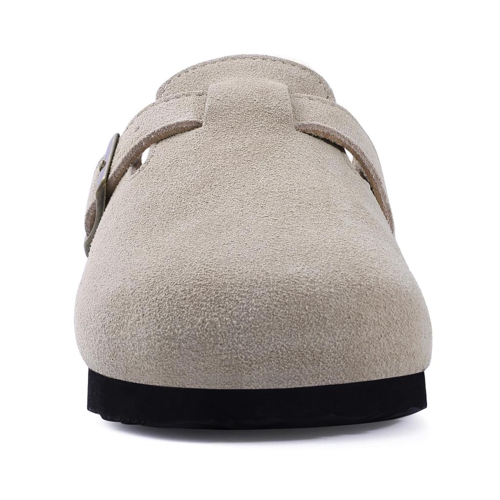 Fashion Comwarm Fashion Suede Flat Mules With Arch Support Classic Men Potato Shoes Outdoor Beach Slides Summer Women Cork Clogs Sandals