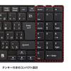 Sanwa Supply USB Slim Keyboard with Pantograph and Numeric Keypad, Black, SKB-SL17BKN