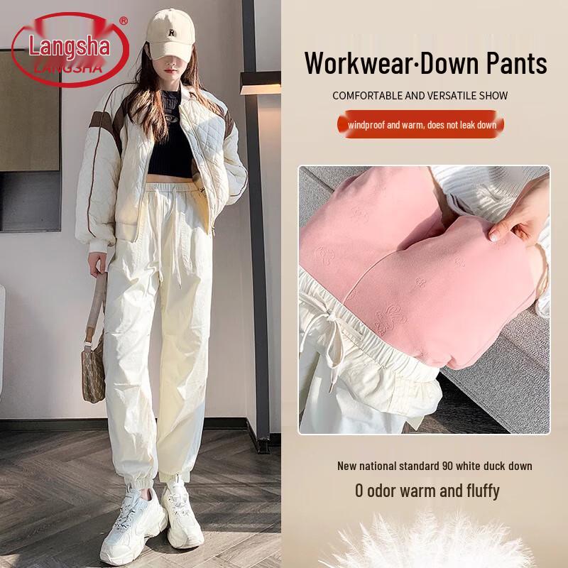 

Женские водонепроницаемые зимние пуховые лыжные брюки Langsha 3XL
