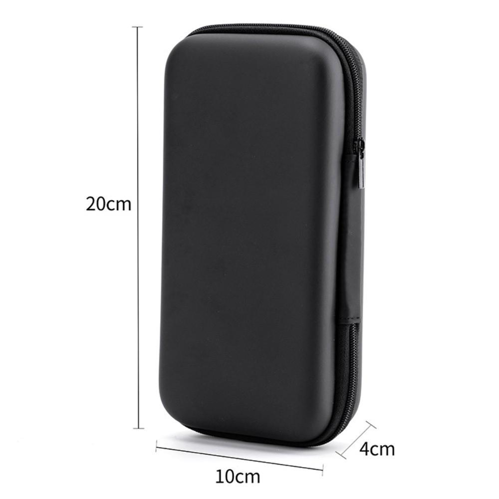 Durable Mini EVA Storage Box Black Portable Pouch Carrying Bag Zipper Earphone Case for Earphone