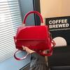 Bag Women's 2026 New French Fashion Messenger Bag Ins Versatile Solid Color Patent Leather Shoulder Handbag Small Square Bag