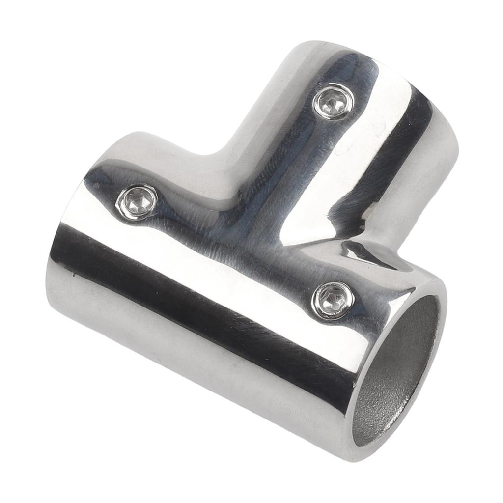 Three Way Tee Connector in 316 Stainless Steel for Durable Marine Installations
