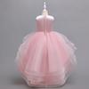 Abiti da cerimonia per bambine, abiti stile principessa con strascico, outfit da passerella per bambine, outfit da hostess, outfit per recital di pianoforte, gonne in tulle, abiti da sera