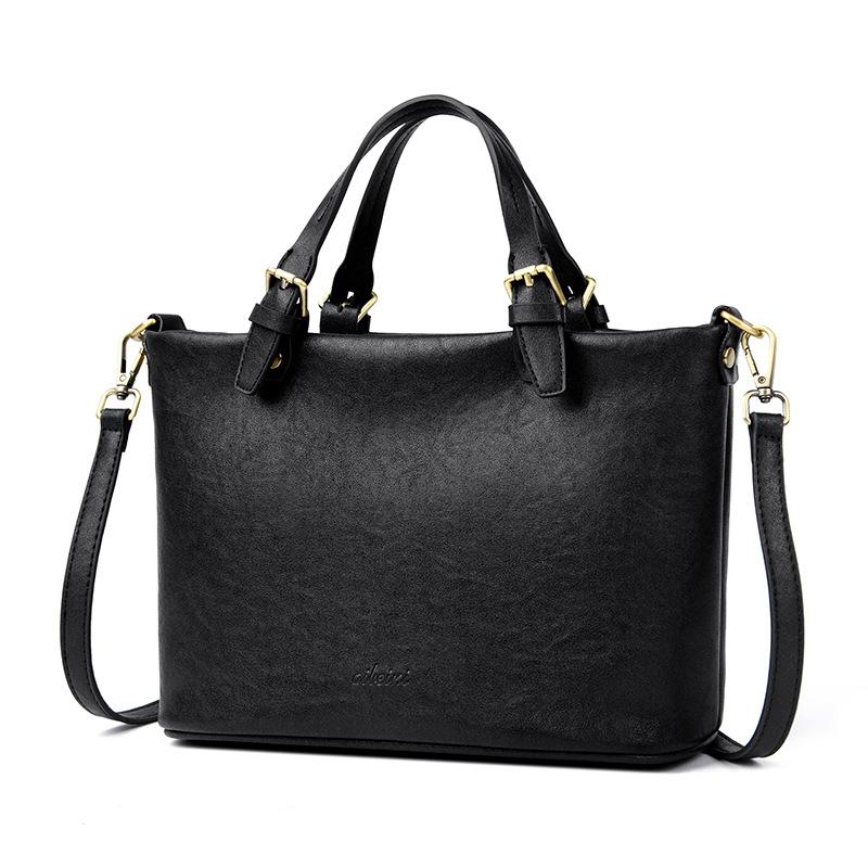 

Модная женская сумка большая вместительная сумка женская сумка сумка через плечо для мамы чёрный