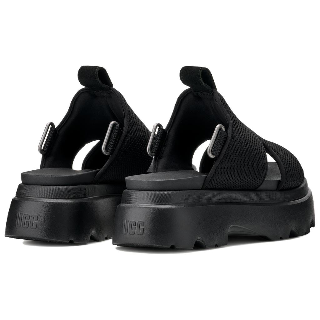 UGG Brisbane Fabric Casual Comfortable Slide Sandals 5.7Cm Women Sandals Black 1167470-BLK