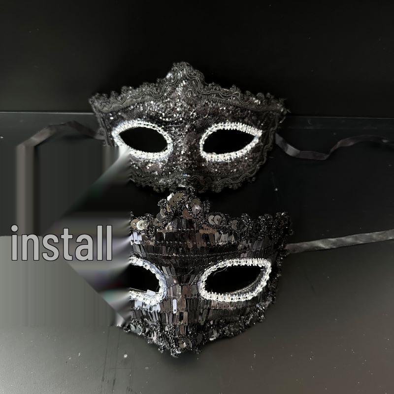 Venetian Half-Face Masquerade Couple Masks for Men and Women