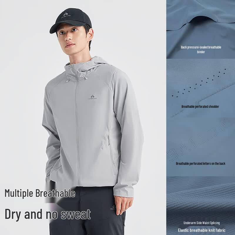 Men's Outdoor Lightweight Sun Protection Hooded Jacket