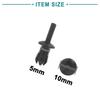ACROPIX 10pcs Drive Rivet Bumper Fender Push Clip Retainer Clip Universal 5mm Hole Fit BM W Black