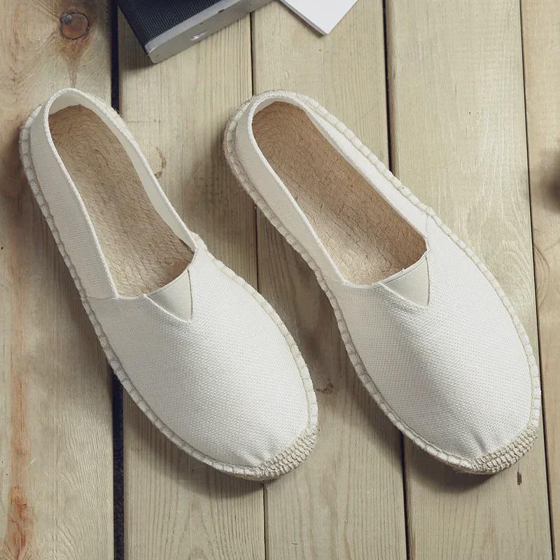 Retro Low-Top Espadrilles: Breathable, Sweat-Absorbing, Classic Loafers (Not Washable)