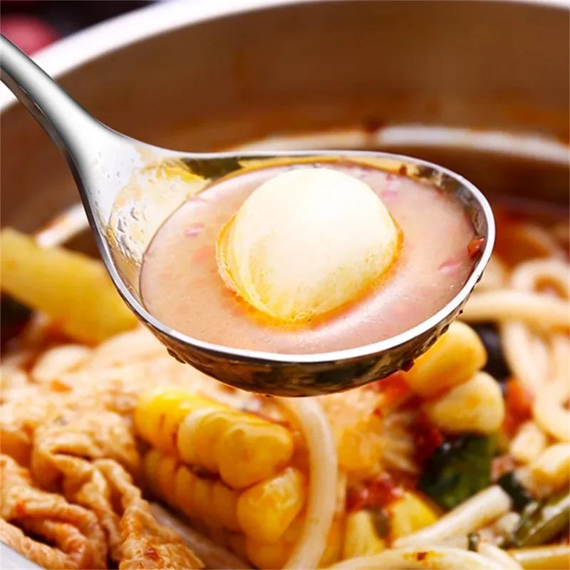 304 Stainless Steel Spoon LongHandle Soup Spoon Rice Spoon Kitchen Tableware