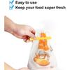 12PCS French Fry Food Bag Clips Set with Magnetic Chip Storage Box - Kitchen Snack Sealing Clips, Fun Fridge Accessories Gift