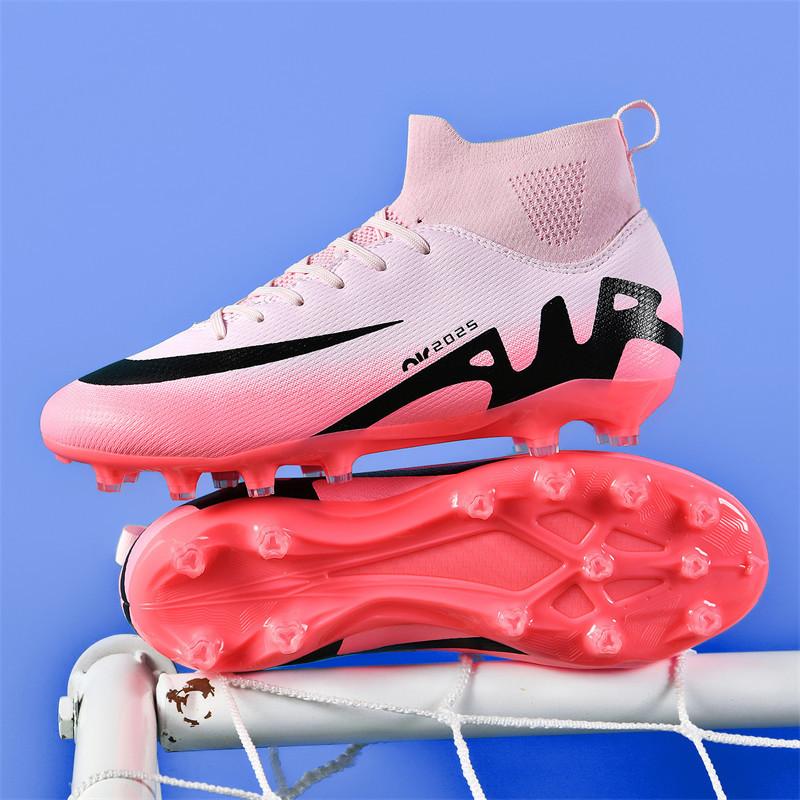 Thorns 15 High-top Mandarin Duck Football Shoes Broken Nails Ping AG Long Nails Boys and Girls Adolescent Student Training Shoes