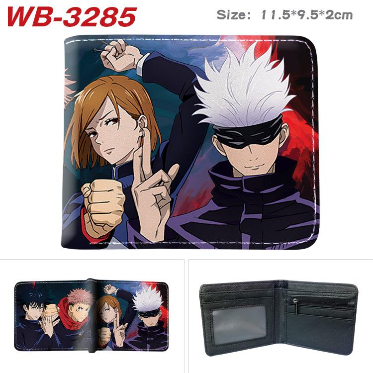 Jujutsu Kaisen Anime Wallet Gojo Satoru Yuji Itadori Print Short Bifold Card Holder Coin Purse PU Leather for Men Women 1pcs
