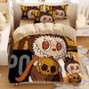 Schattig bubu beddengoed 2/3-delige slaapkamerset, kindercadeau tieners volwassene microvezel tweepersoonsbed dekbedovertrek met rits kamerdecor