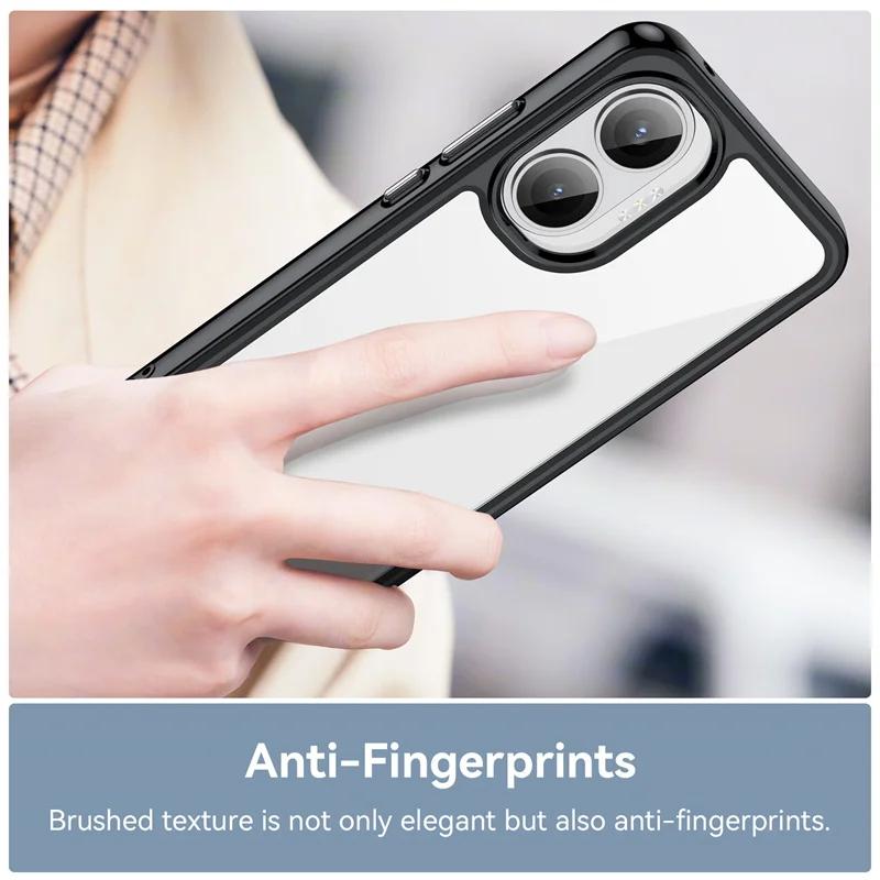 Nova Capa TPU Transparente Colorida para Xiaomi Poco F7 5G Capa Protetora Capa Traseira Transparente Coque Fundas