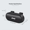 Car Glasses Storage Box Portable Auto Sunglasses Case For Jeep Renegade Wagoneer Avenger Recon Wrangler JK Grand Patriot Decal