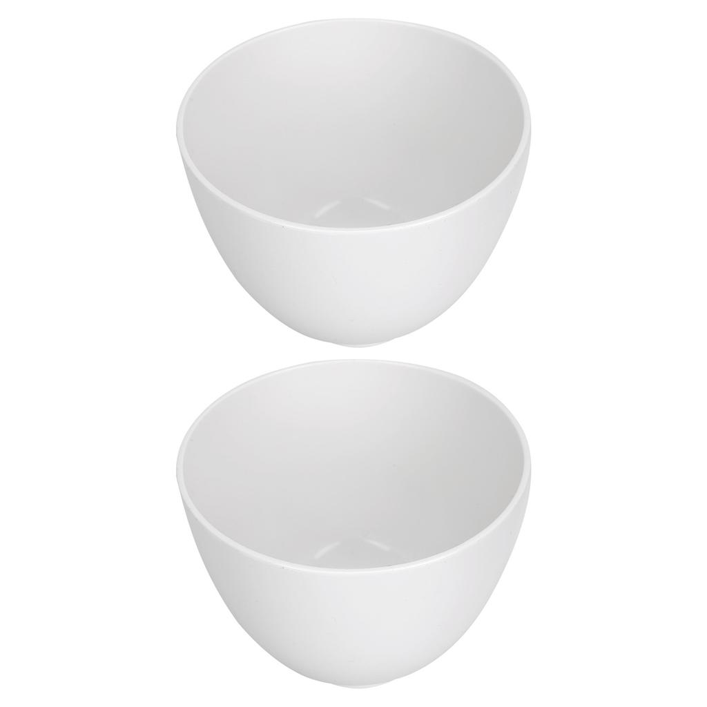 2 Stück Maskenmischschüssel Weiche Faltbare DIY Schlammmaskenschüsseln für Zuhause Schönheitssalon Weiß