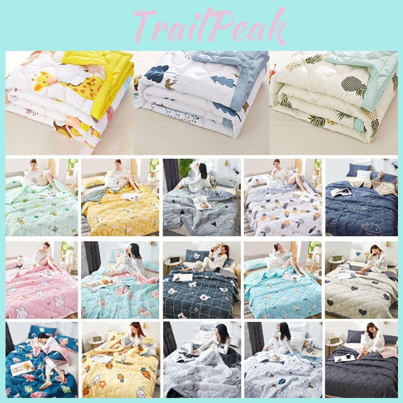 Ultra Soft Summer Quilt Thin Duvet Perfect For Home Dormitory Single Double Washed Blanket
