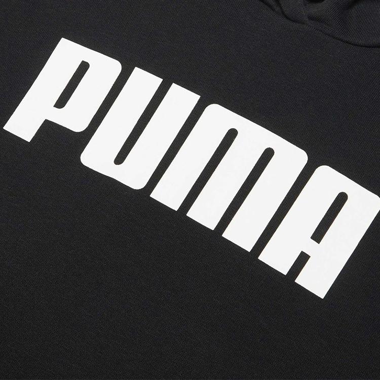 Puma Logo Printed Sports Hoodie Women hoodies Black 845260-01
