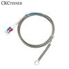 6mm Hole Washer K/E Type Thermocouple Temperature Sensor Probe 1/2/3/4/5M Cable For Industrial Temperature Controller
