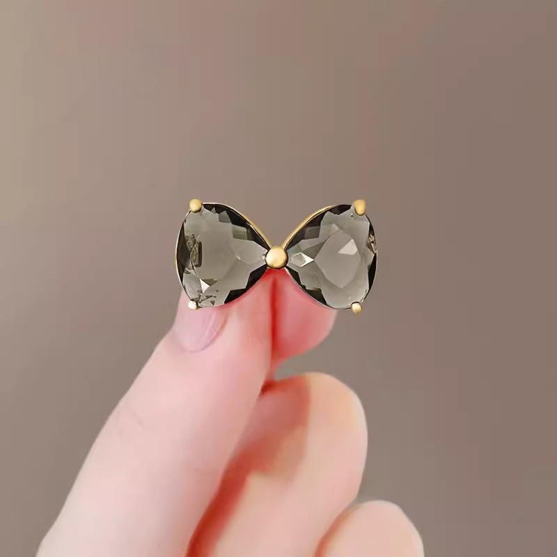 Nádherná Brož s Křišťálovou Mašlí proti Oslnění, Vysoce Kvalitní Módní a Jednoduchý Špendlík na Výstřih pro Ženy