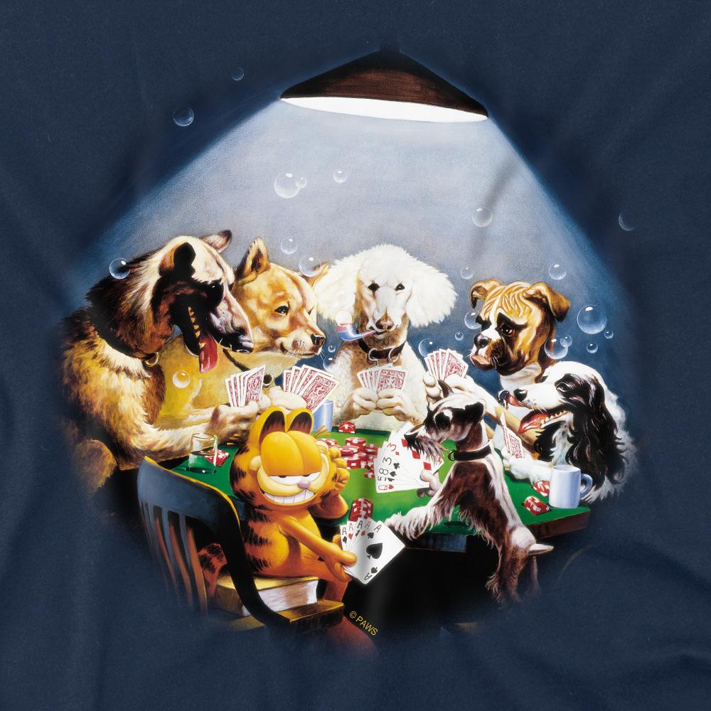 Garfield Mens Playing With The Big Dogs T-Shirt