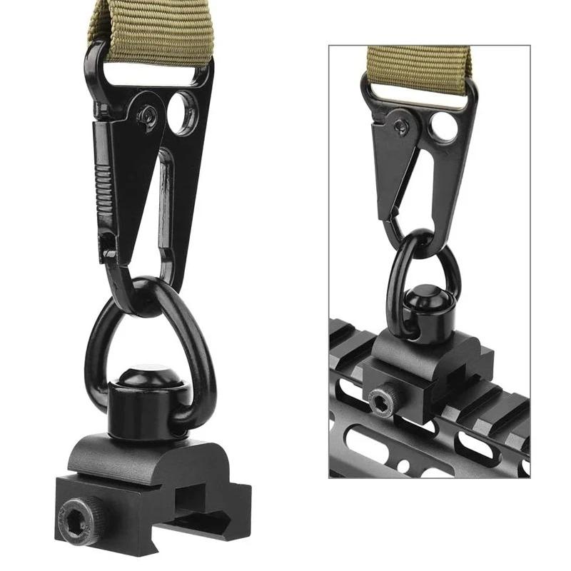 New M-Lok Quick Detach Release Sling Buckle with Swivels Stud QD Strap Rail Mount Adapter Ring Outdoor Hunting Gun Accessories