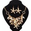 Mermaids Costume Jewelry Set Starfishes Seashells Conch Bracelet Necklace Shell Earrings Beach Jewelry Set for Women