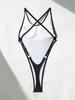 European & American Style Solid Color Backless Sexy One-Piece Bikini Swimwear