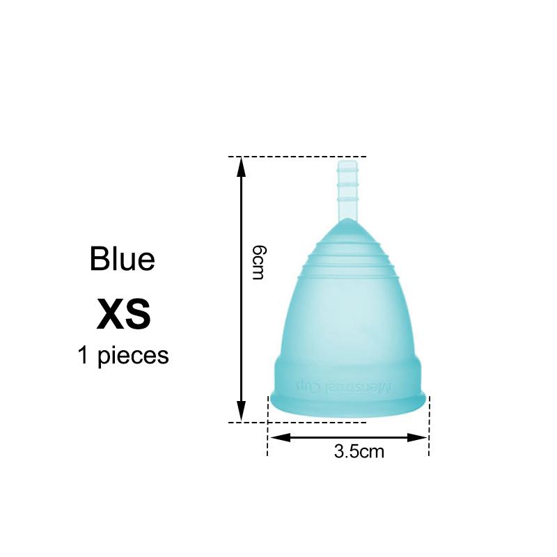 Medical Silicone Menstrual Cup – Leak-Free, Reusable Period Cup for Women, Up to 12 Hours Protection, Soft & Comfortable XS/S/L 4 Colors