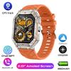 Military Smart Watch for Men with GPS Compass GPT Voice Assistant Smartwatch with LED Flashlight Bluetooth Call Fitness Tracker for Android & iOS