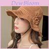 Summer Butterfly Knot Sun Hat With Wide Brim For Beach Vacation And Sun Protection