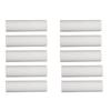 White Plastic Connectors for Tent Poles 16mm Inner Diameter (Pack of 10)