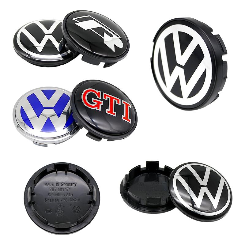 For Volkswagen Passat Jetta MK5 B5 B6 B7 Golf Polo 4pcs 56/63/65/70/76mm Car Wheel Center Caps Hubcap Cover 5GO601171 3B7601171 CWZ1 b13