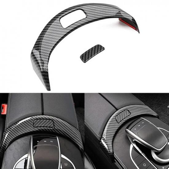 Car Armrest Box Button Frame For Mercedes Benz C Class W205 X253 GLC 2015-